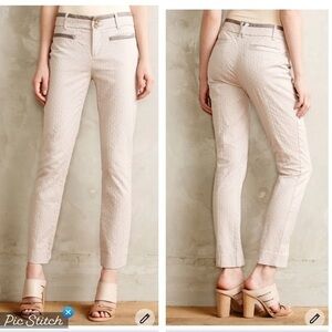 Anthropology Cartonnier Charlie Ankle Textured Pants